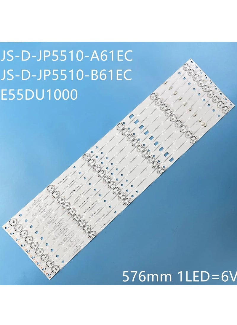 Generic 9 Pcs Led Backlight for TCL 55" E55DU1000 (JS-D-JP5510-A61EC, JS-D-JP55DM-C61EC)  - Image 1
