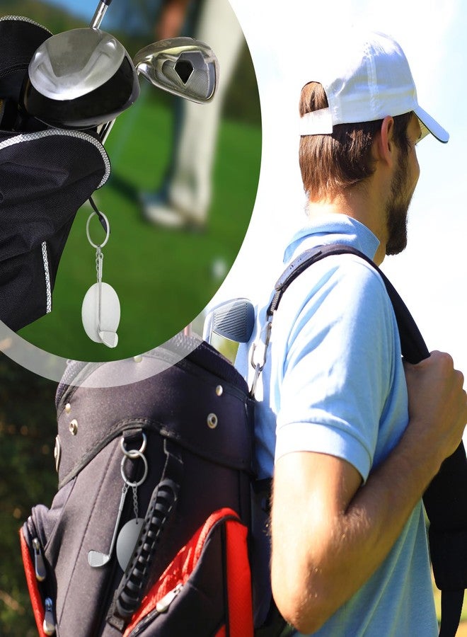 Equsion 18 Pack Golf Ball Keychains Bulk for Men Women Cute Acrylic Golf Keychains Party Favors Funny Golfing Lover Gifts for Club, Team, Player Carnival Reward - Image 5