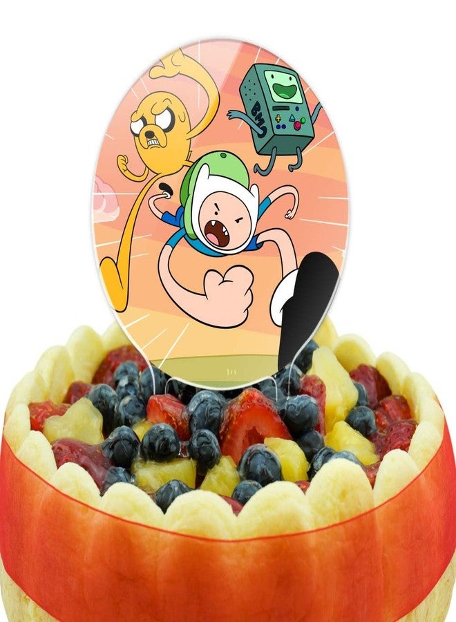 GRAPHICS & MORE Acrylic Adventure Time Finn and Jake Attack Friends Cake Topper Party Decoration for Wedding Anniversary Birthday Graduation - Image 5