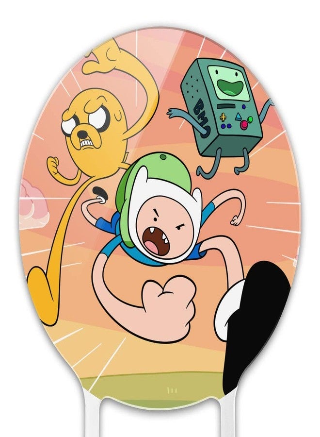 GRAPHICS & MORE Acrylic Adventure Time Finn and Jake Attack Friends Cake Topper Party Decoration for Wedding Anniversary Birthday Graduation - Image 3