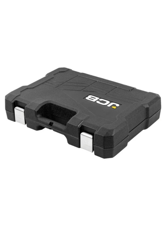 جيه سي بي طقم أدوات JCB عدد 82 قطعة بمقاسات 1/4" و1/2" (سداسي 6 نقاط) من 4 إلى 32 مم مع صندوق تخزين - Image 4