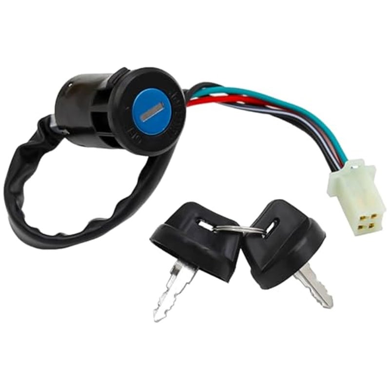 Wivplex 4 Wire Lock Key Ignition Switch for Scooters and ATVs - Image 3