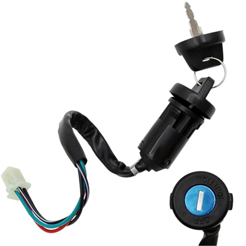 Wivplex 4 Wire Lock Key Ignition Switch for Scooters and ATVs - Image 1