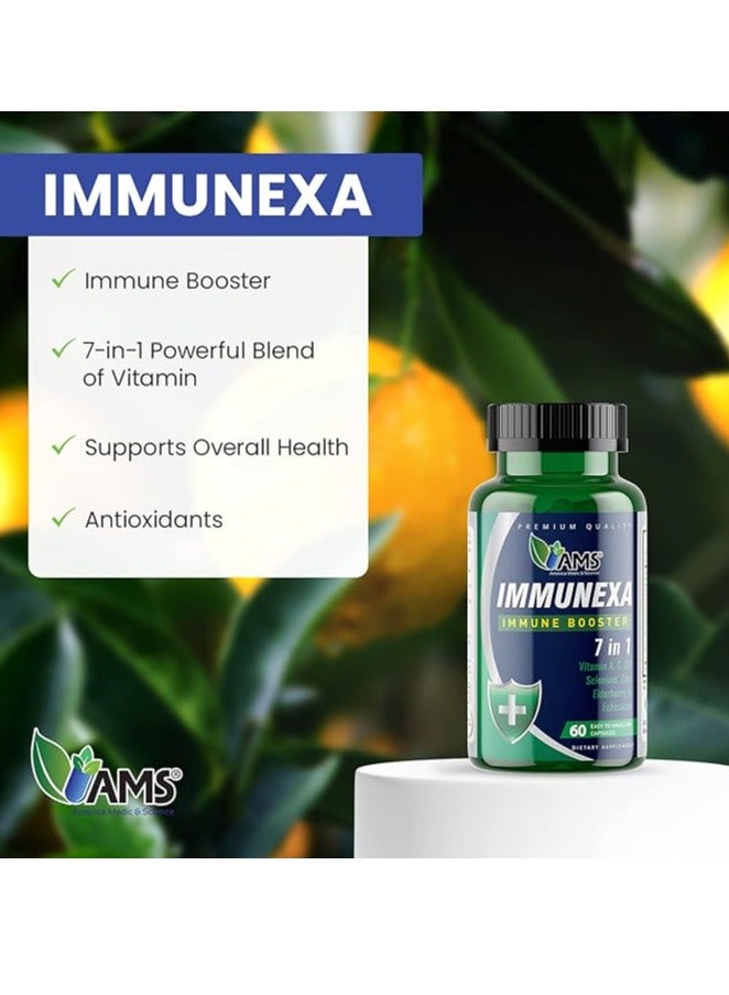 AMS إيمونيكسا 7 في 1 معزز المناعة 60 كبسولة - Image 2