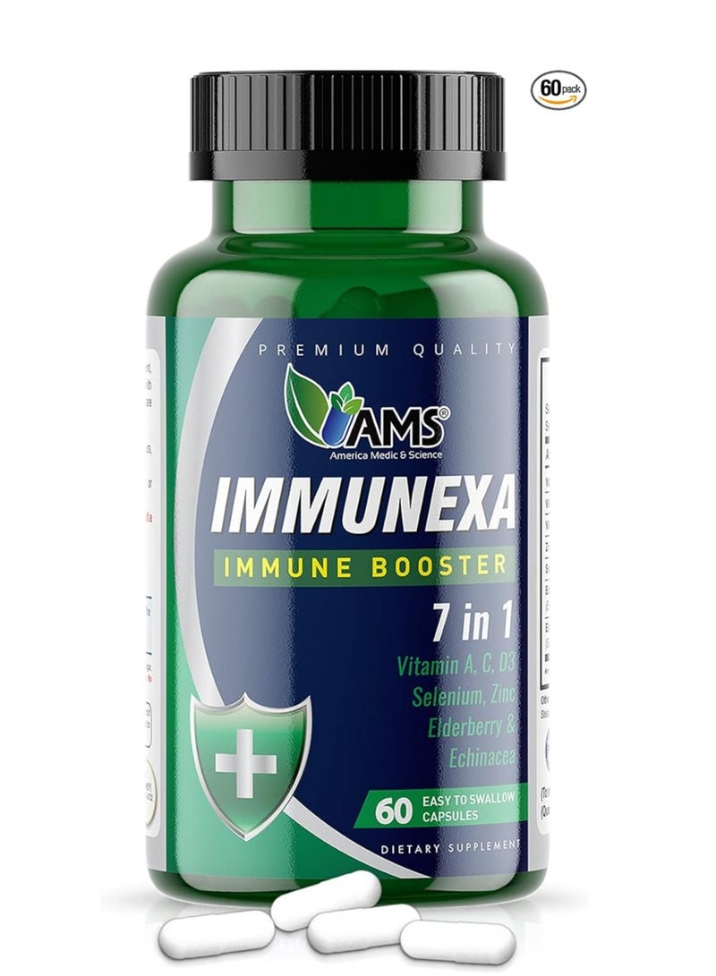 AMS إيمونيكسا 7 في 1 معزز المناعة 60 كبسولة - Image 1