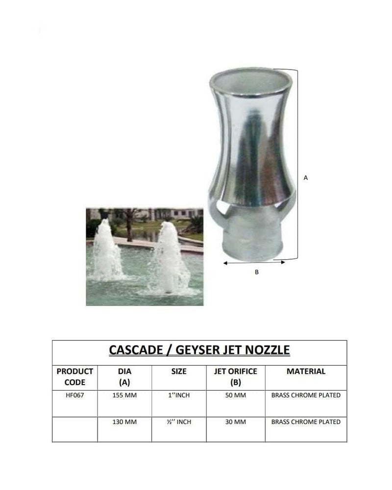 Bluewave Pool Fountains and Pools Geyser Jet Nozzle/Cascade Nozzle | Garden Fountains 1'' - Image 4