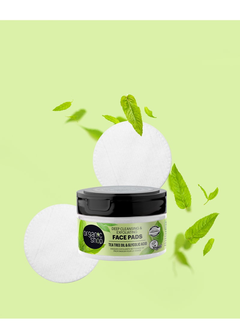 Organic Shop - OS Deep Cleansing and exfoliating face pads 20 pcs - Image 1