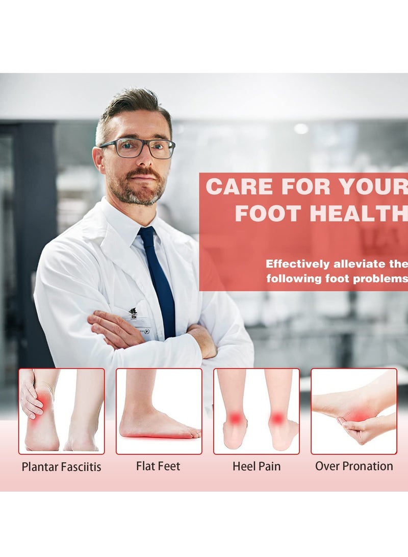 KASTWAVE 3/4 Length Plantar Fasciitis Arch Support Insoles Orthotics Shoe Inserts High Arch Flat Feet Over-Pronation Heel Pain Relief SIZE L - Image 5