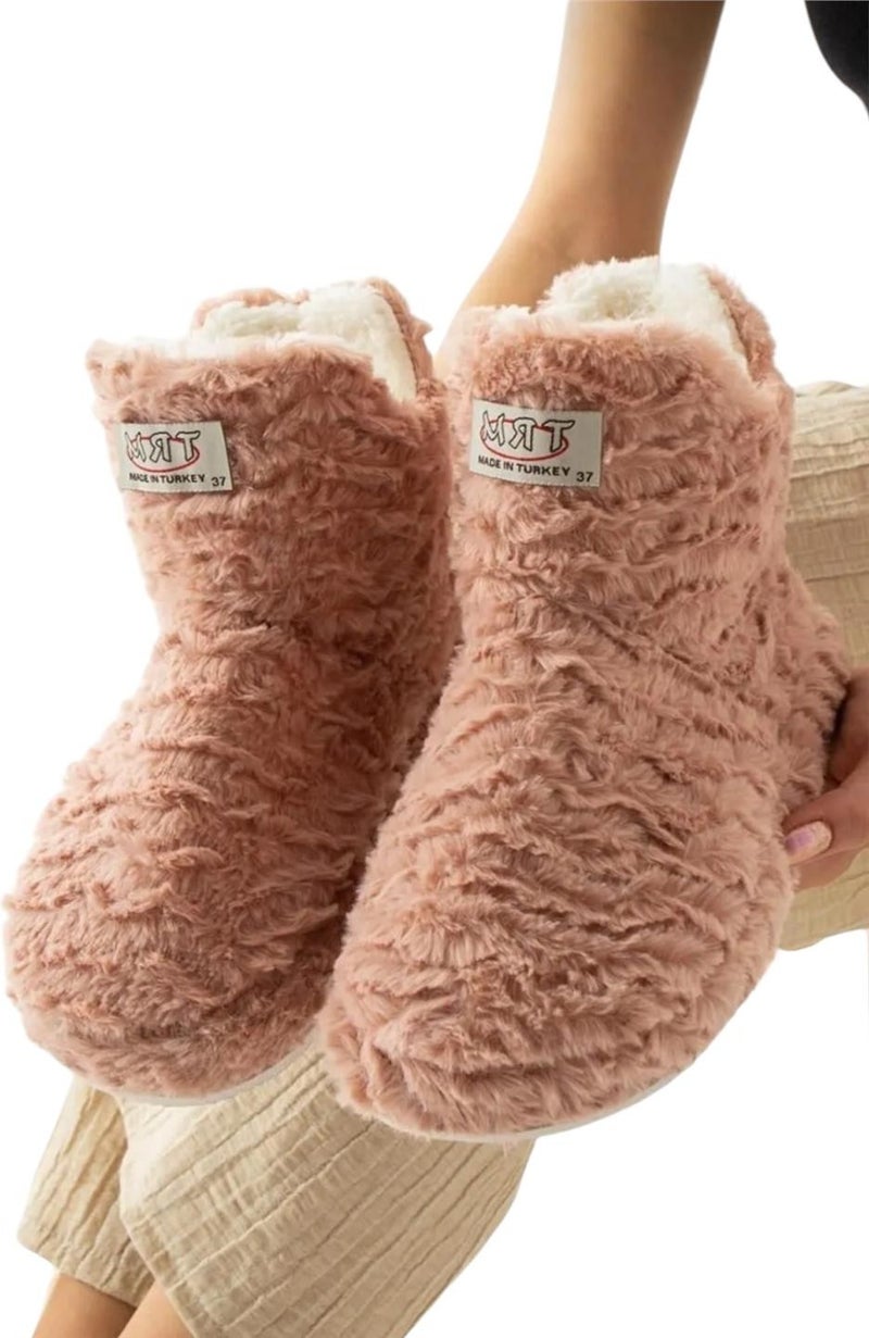Liger Women's Panduf Non-Slip Sole Home Boots Thick Light Sole Pink - Image 3