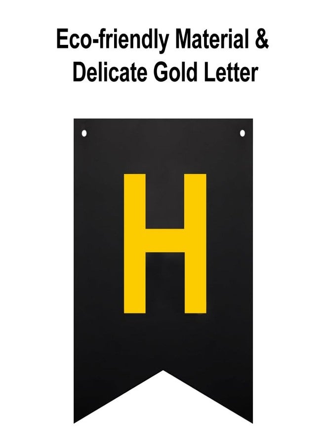 Dgffan Happy Retirement Banner Black and Gold Retirement Party Decorations for Men Women Goodbye Office Farewell Going Away Party Decor Supplies - Image 3