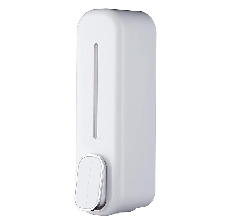 EVGREF Liquid Soap Dispenser 350 Ml (Pack Of 1) (White), Plastic - Image 1