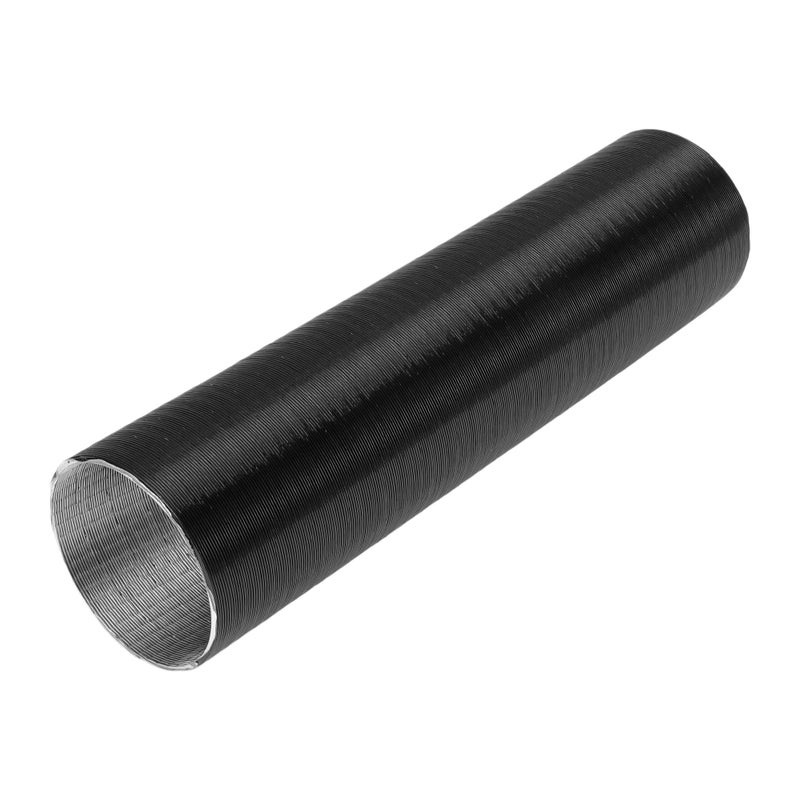 VekAuto 1 Pc Car Heater Duct Pipe 75mm ID 80cm Max l Warm Air Ducting Hose Car Truck RV Bus Van Boat Aluminum Foil Black - Image 3