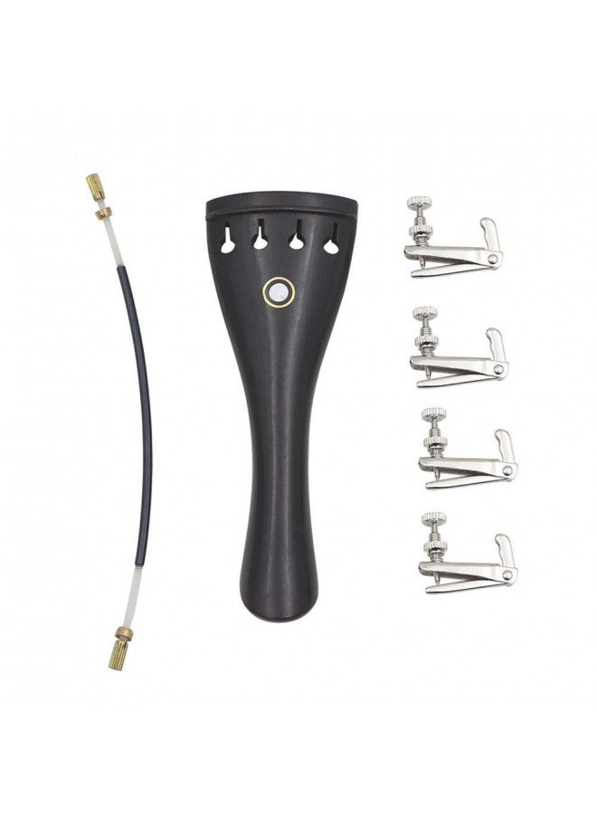 Dilwe Dilwe 3 in 1 Violin Set, Violin Tailpiece & Tailpiece Rope & Tuners Kits Set for 4/3 4/4 Violin Replacement Part  - Image 3