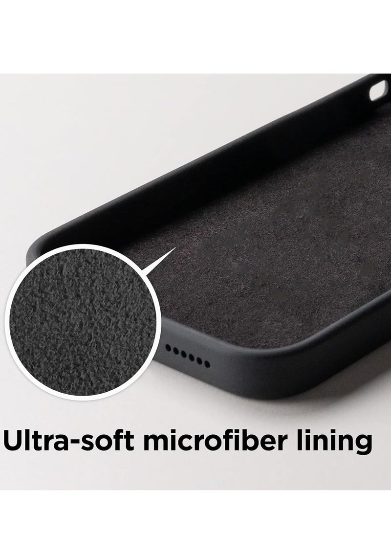 Raxoom [3 in 1] for iPhone 15 Pro Max Case with 9H Tempered Glass Screen Protector, Liquid Silicone Shockproof Protective Case,Slim Phone Cover for iPhone 15 Pro Max (iphone 15 Pro Max, Black) - Image 4