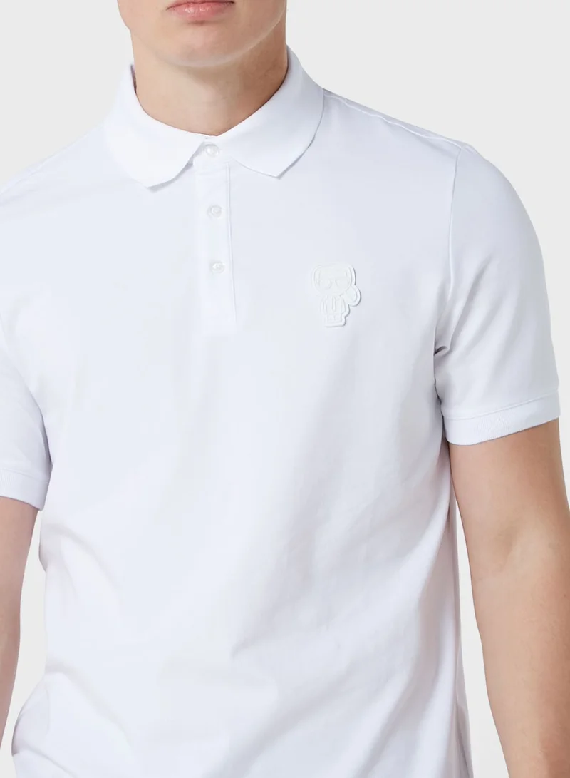 Karl Lagerfeld Causal Short Sleeve Polo