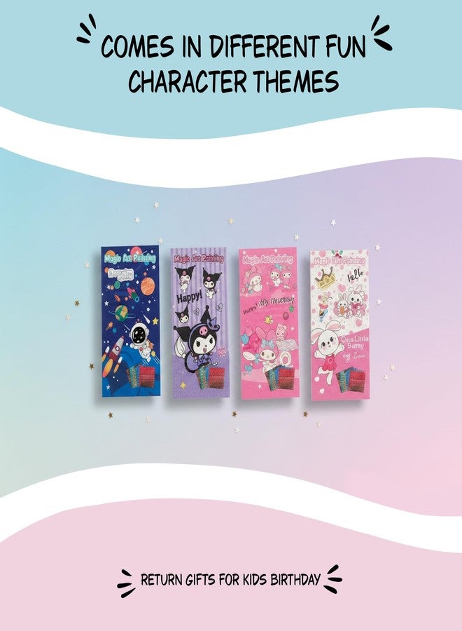 SNAPTRON DIY Return Gifts for Kids Birthday - 12Pcs Water Paint Book with Brush, Return Gifts for Kids, Coloring Books with Water Paint Color in Each Sheet, DIY Drawing Book, Best Return Gifts - Image 4