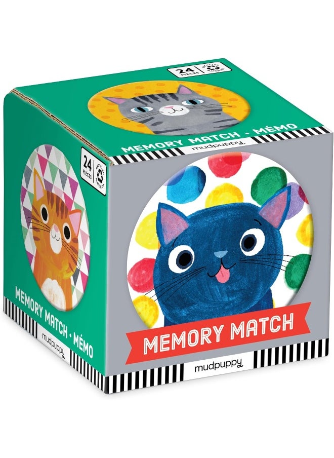 null - MudPuppy Cat's Meow Mini Memory Match Game - Image 1