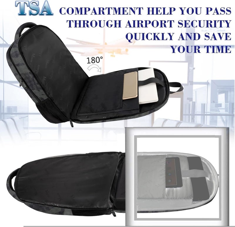 MATEIN 17.3 Inch Computer Backpack, Extra Large TSA Friendly Travel Laptop Backpack, Anti Theft Carry On Flight Approved Business Work College Backpack Bag for Men Women Gift - Image 1