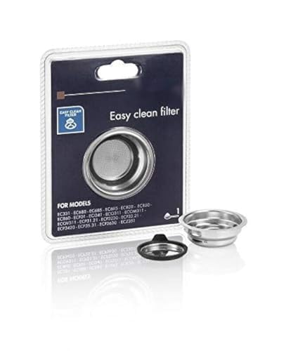 De'Longhi فلتر كريمة سهل التنظيف لكوب واحد لآلة قهوة ديلونجي EC331 EC680 EC685 EC695 EC820 EC850 EC860 ECF01 ECO311 ECP31 ECP3220 ECP33 ECP3420 ECP35 ECP3630 ECZ351 ECF01 5513280991 DLSC400 - Image 1