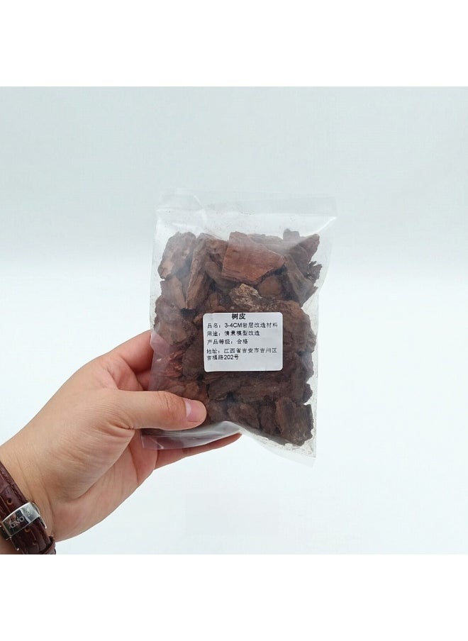 Generic - Miniature Model Bark Scenery Diy Platform Material Step Rock Layer Surface Modification Toy Animal Plant Simulation Model-Color:Bark 50g(6-9mm) - Image 1