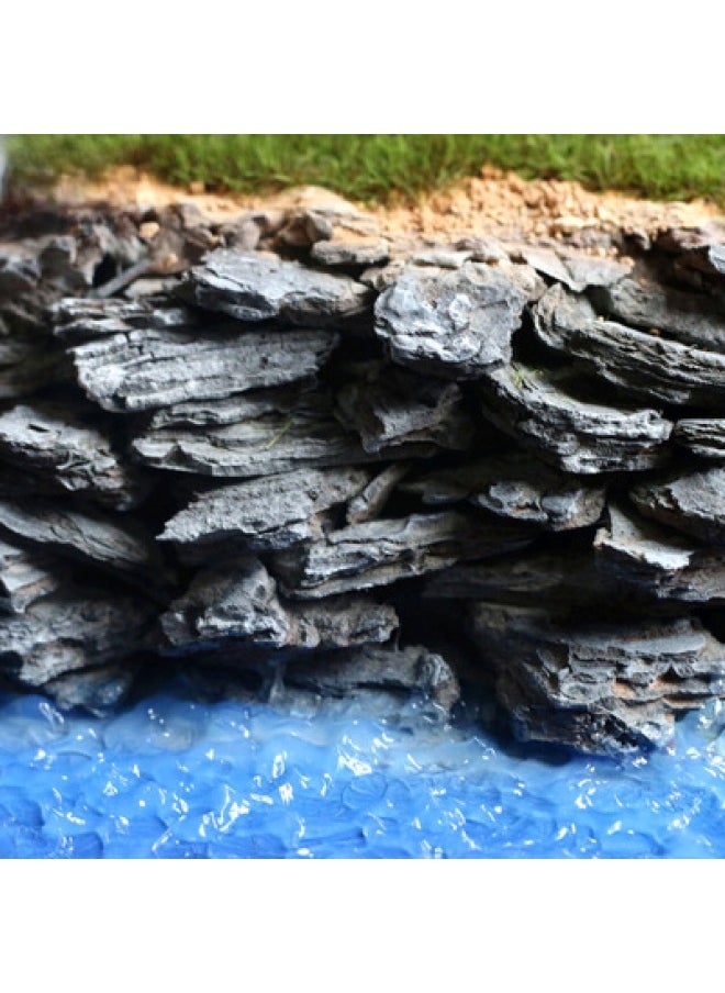 Generic - Miniature Model Bark Scenery Diy Platform Material Step Rock Layer Surface Modification Toy Animal Plant Simulation Model-Color:Bark 50g(6-9mm) - Image 1