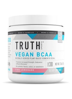Vegan Bcaa Powder 2:1:1 Ratio Natural Bcaas Amino Acids Powder For Energy Muscle Building Post Workout Recovery Drink For Muscle Recovery (Pink Lemonade 30 Servings)