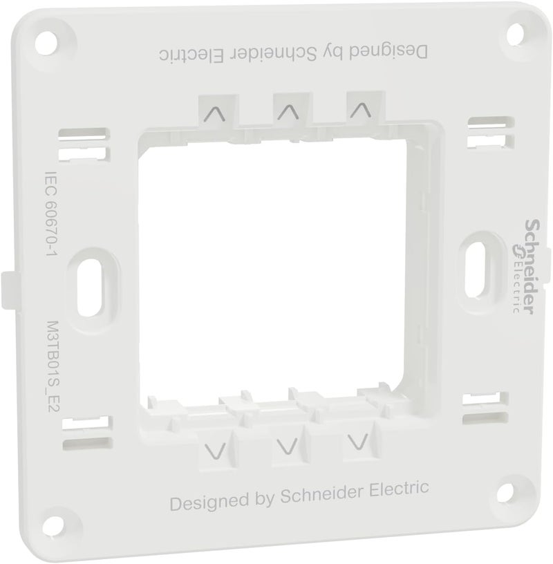 Schneider Electric Miluz E 2-Gang Supporting Frame - White - Image 1