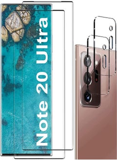 Samsung Galaxy Note20 Ultra Screen Protector with 2 Tempered Glass Camera Lens HD Clarity Anti Scratch Bubble Free
