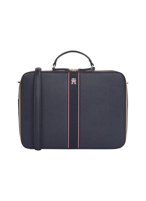 Logo Detail Top Handle Flap Over Crossbody