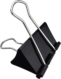 DSTELIN DSTELIN Extra Large Binder Clips 2.4-Inch (12 Pack), Big Paper Clamps for Office Supplies, Black  - Image 1
