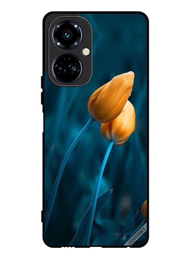 Covernex Protective Case Cover For Tecno Camon 19 Two Cute Flowers - Image 1