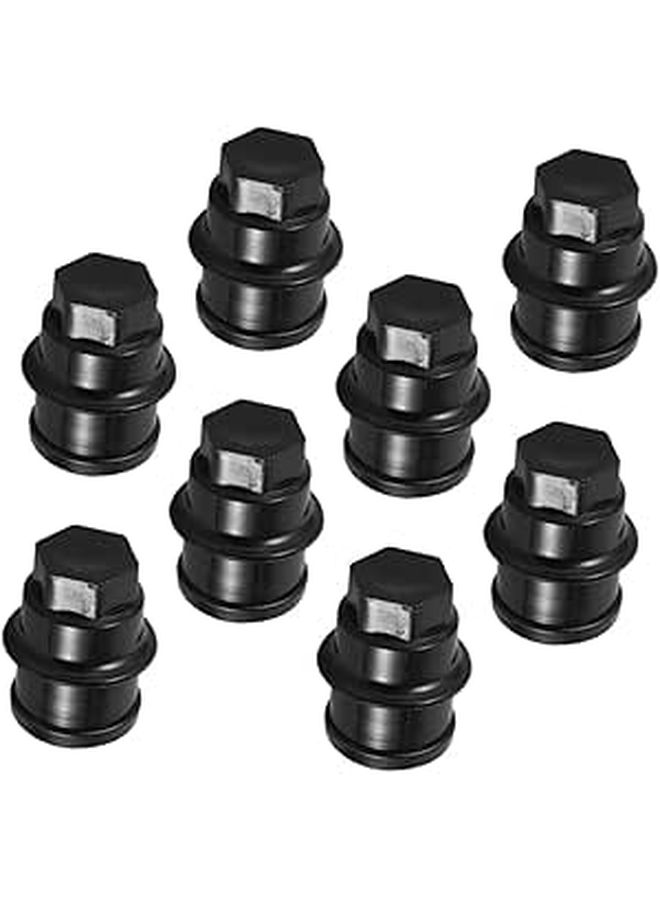 Eringogo 8Pcs Lug Nut Covers Easy Installation Durable Auto Accessories For Cars Trucks - Image 1