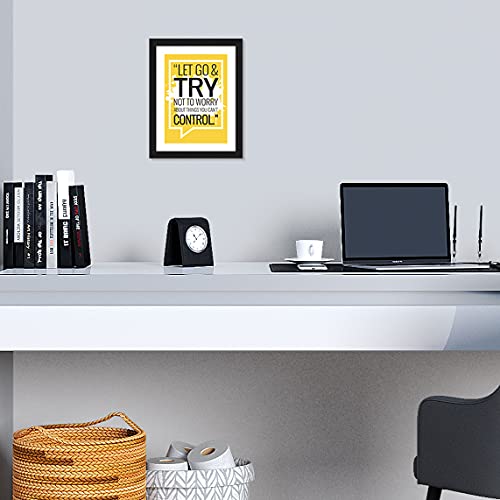 ArtX Paper Motivational Quote Let's Go & Try Wall Frame Art Painting, Multicolor, Motivational, 10X13 Inches, Set of 1 - Image 4