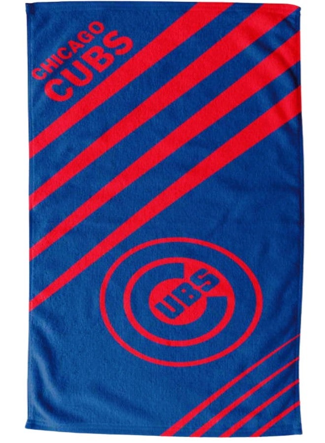 Northwest MLB Premium Oversized Upward Jacquard Beach Towel, 36" x 72" (Chicago Cubs) - Image 1