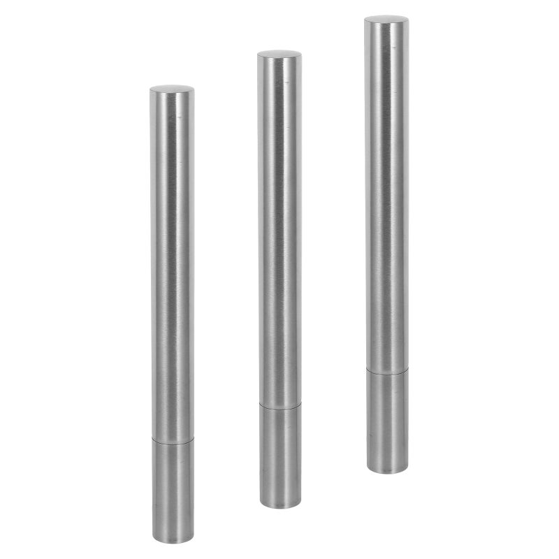 3pcs Document Tube: Stainless Steel Birth Certificate Holder - Diploma Storage Holder Tube For Marriage License Photo Home Office - Image 1