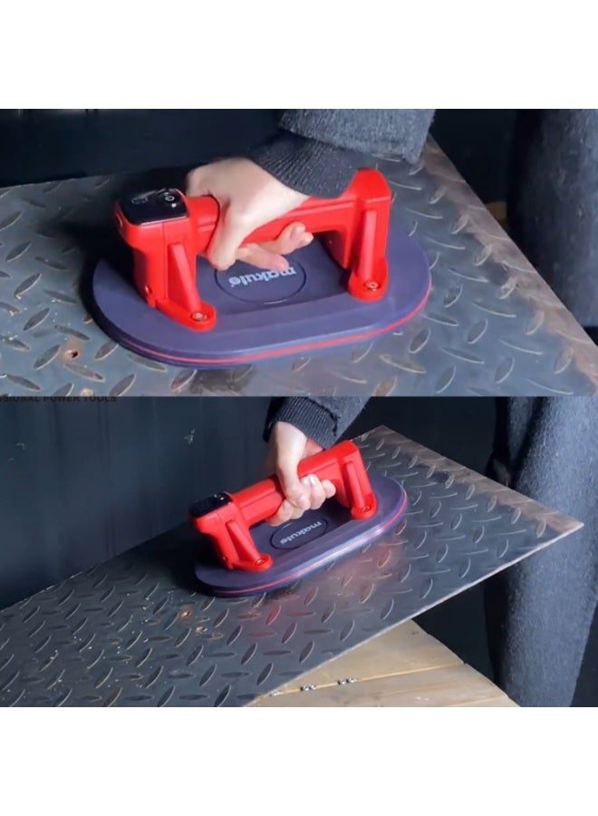 makute Professional Electric Vacuum Suction Lifter for Glass, Marble, Tiles, Wood & Metal Panels with Digital Display, Rechargeable Battery, 260kg Capacity – Model VS122E - Image 2