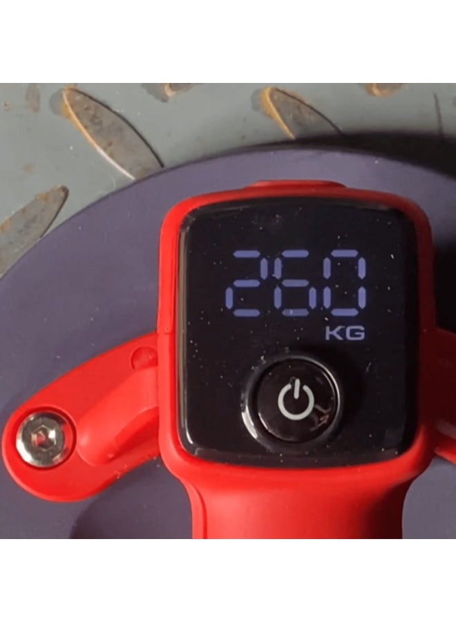 makute Professional Electric Vacuum Suction Lifter for Glass, Marble, Tiles, Wood & Metal Panels with Digital Display, Rechargeable Battery, 260kg Capacity – Model VS122E - Image 3