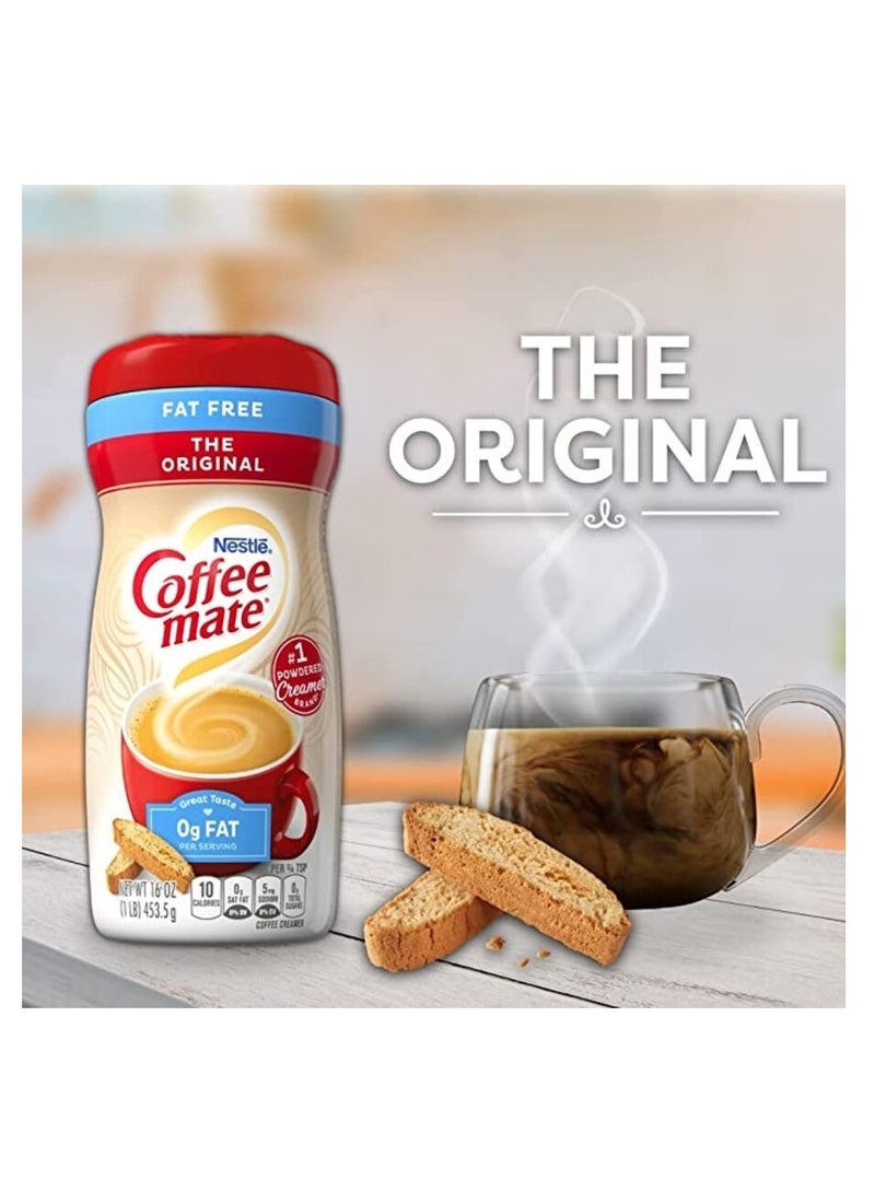 coffee Mate 0G Fat Original Coffee Mate Coffee Creamer 0g Fat 453.5g - Image 2
