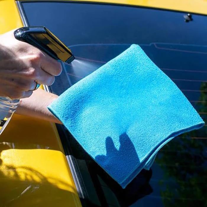 Meguiar's Perfect Clarity Glass Towels, Keep Windows Sparkling Using Premium Reusable Glass Cleaning Towels with a Superior Streak Free and Lint Free Finish, 3 Pack