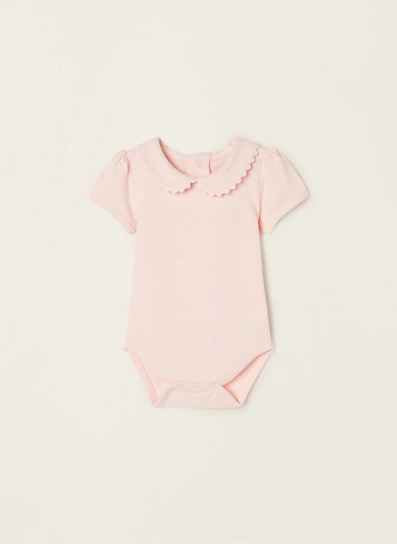 زيبي Zippy Short Sleeve Cotton Bodysuit  For Newborn Baby Girls