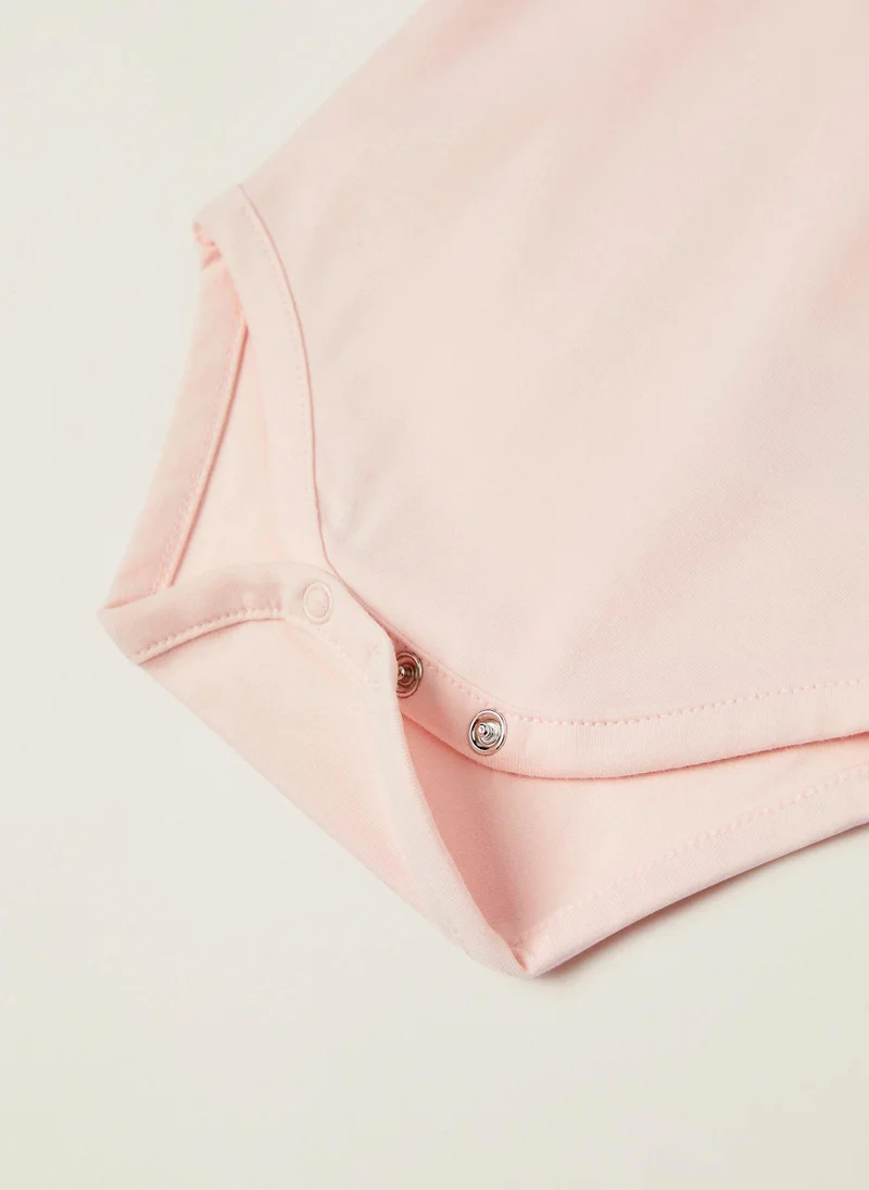 زيبي Zippy Short Sleeve Cotton Bodysuit  For Newborn Baby Girls