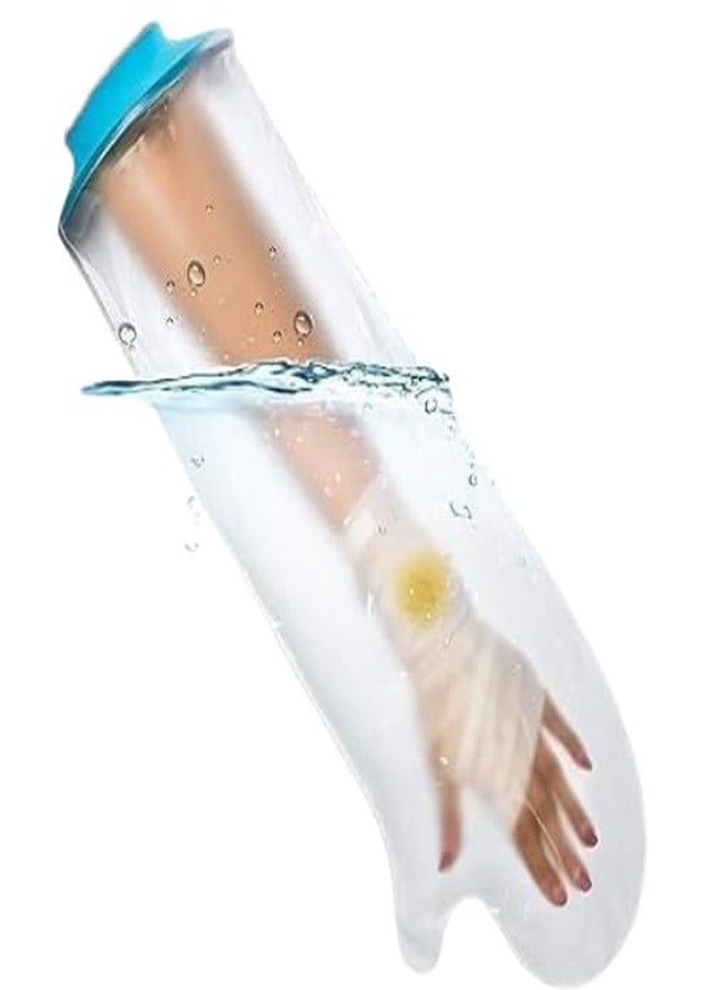 JAMBUVANTI Hand Cast Covers for Shower Arm, Waterproof Cast Cover Arm Adult, Soft Comfortable Cast Protector for Shower Arm, Reusable Elastic Cast Bag for Bandage - Image 1