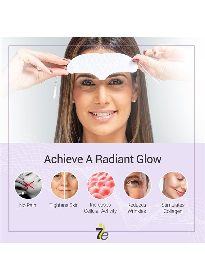 myolift 7E Wellness Conductive Forehead Facial Mask for Myolift Microcurrent Machine - Skin Care Tools for Microcurrent Facial Device - Instant Face Lift, Anti Aging, and Skin Tightening - Up to 10-12 Uses - Image 3