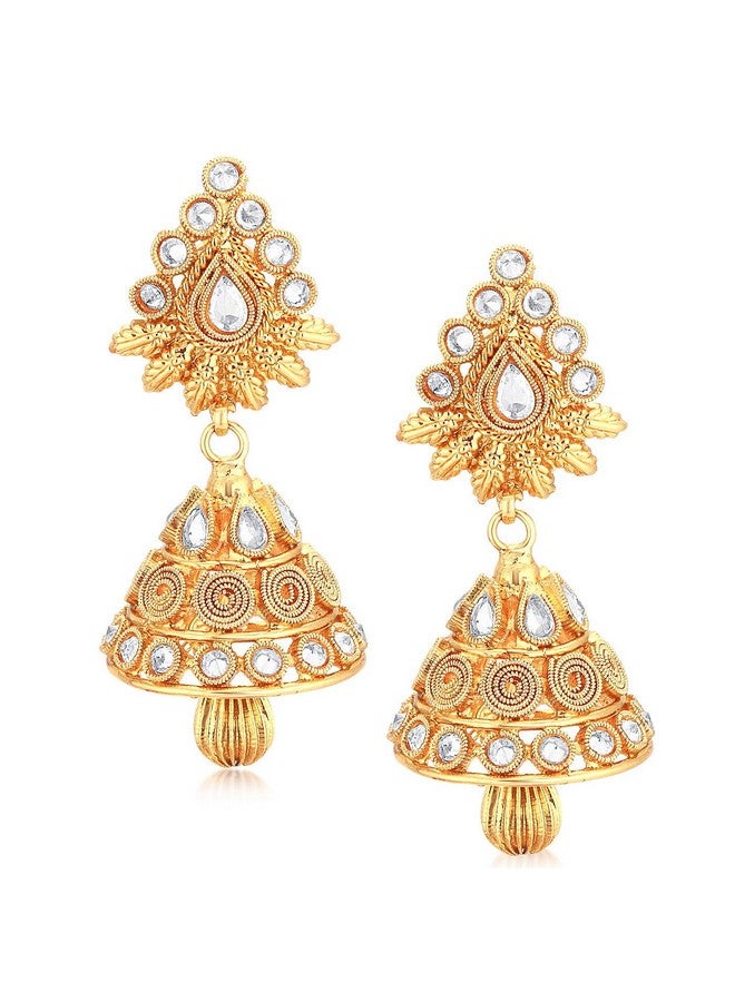 Sukkhi Sukkhi Exclusive Gold Plated Jalebi choker Necklace Set For Women - Image 5