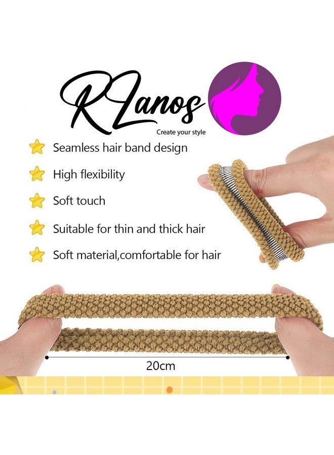 Rlanos Stylish Hair Accessories Set, Hair Bands, Ties, Ponytail Holders for Women, Rubber Band Combo, Ponytail Holder, Hair Ties Girls, Thick Hair Band For Women (Pack Of 12) Muticolor - Image 2