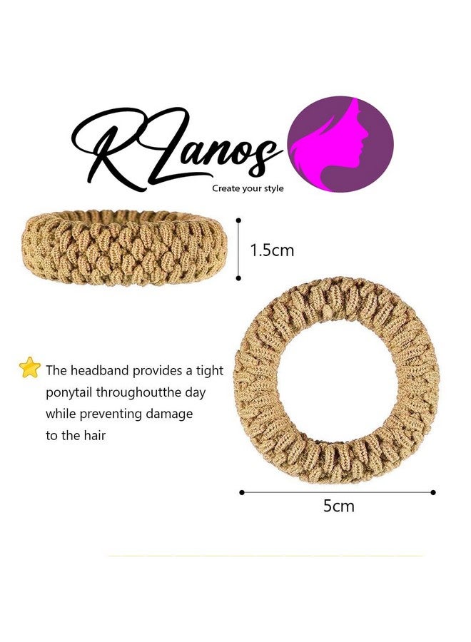 Rlanos Stylish Hair Accessories Set, Hair Bands, Ties, Ponytail Holders for Women, Rubber Band Combo, Ponytail Holder, Hair Ties Girls, Thick Hair Band For Women (Pack Of 12) Muticolor - Image 3