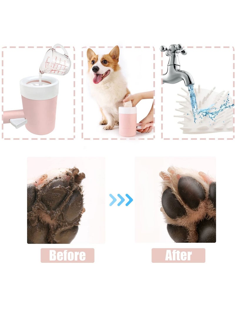 SYOSI Dog Paw Cleaner Portable Dog and Cat Paw Cleaning Cup 360 ° Rotation Automatic Cleaning Pet Paws - Image 4