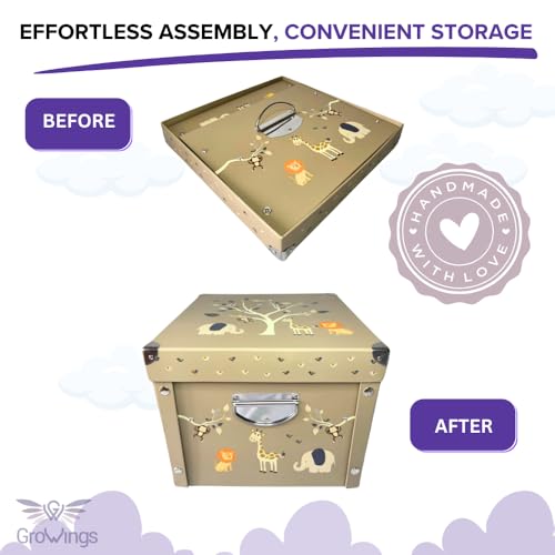 GroWings Baby Keepsake Box - Large Memory Storage for Newborns, Suitable for Boys and Girls, Strong, Durable, and Collapsible Gifts - Image 5