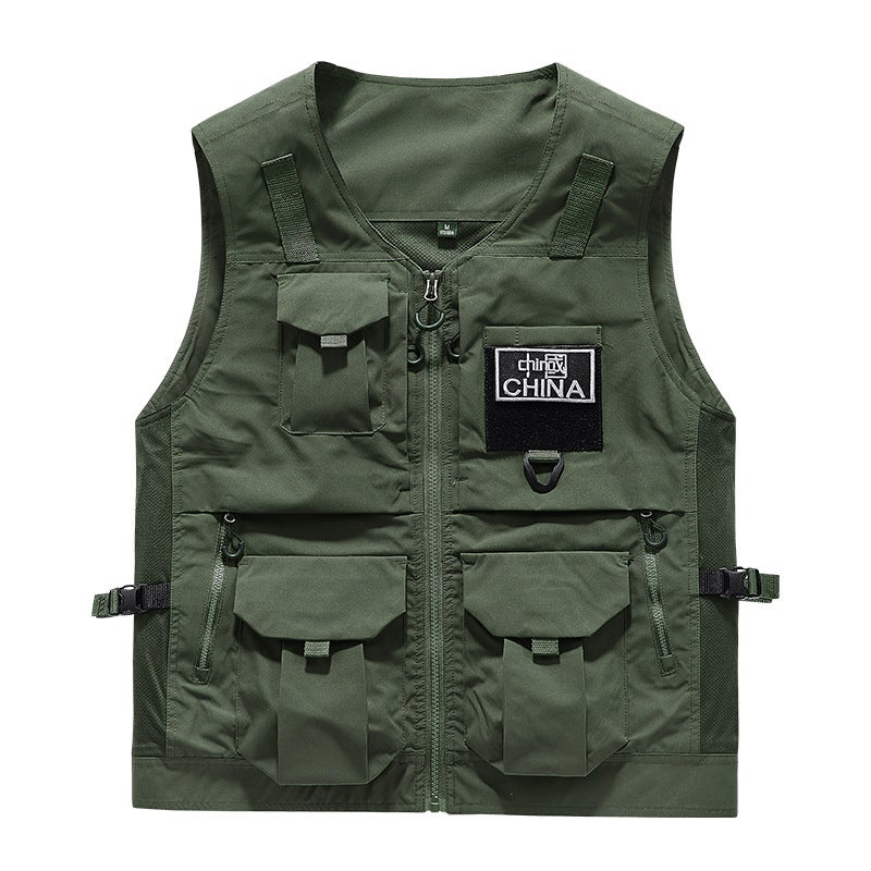 Item No. 8899 Multi-Pocket Tooling Pography Overalls Outdoor Tooling Vest Vest Outer Wear Multi-Functional Waistcoat Outer - Image 1