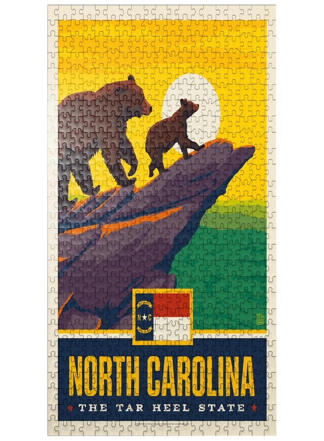 MyPuzzle.com MyPuzzle North Carolina: The Tar Heel State - Premium 500 Piece Jigsaw Puzzle for Adults - Image 1